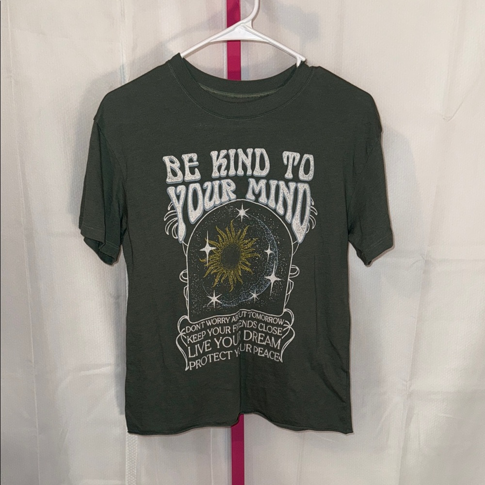 Awake Dark‎ Green Graphic Tee